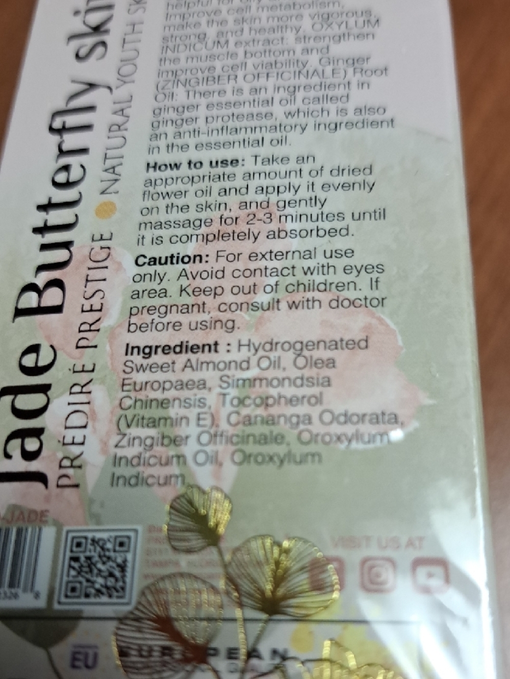 Prédire Prestige Jade Butterfly Skin Oil 120ml - Picture 4 of 4